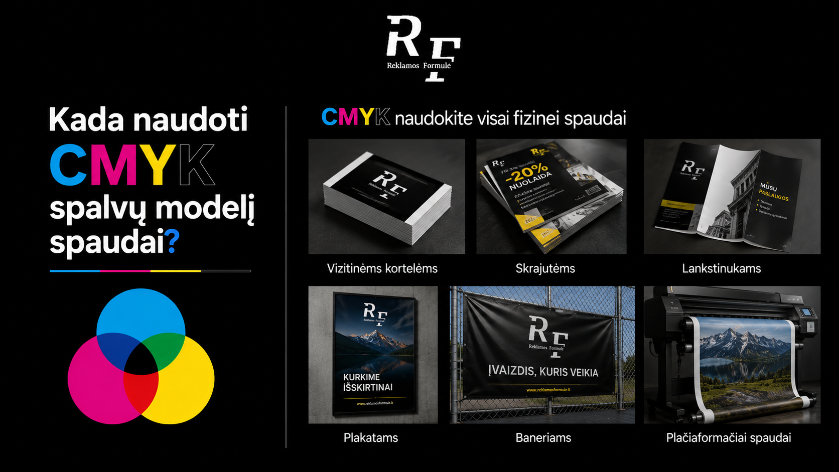 CMYK ir RGB spalvos: kuo skiriasi ir kurį modelį naudoti spaudai?